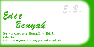 edit benyak business card
